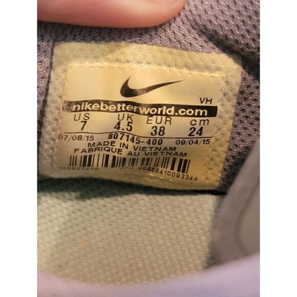 Nike FS Lite Run 3 Women's Size 7.0 Gray Blue Running Shoes Sneakers 807145-400 - Picture 9 of 10